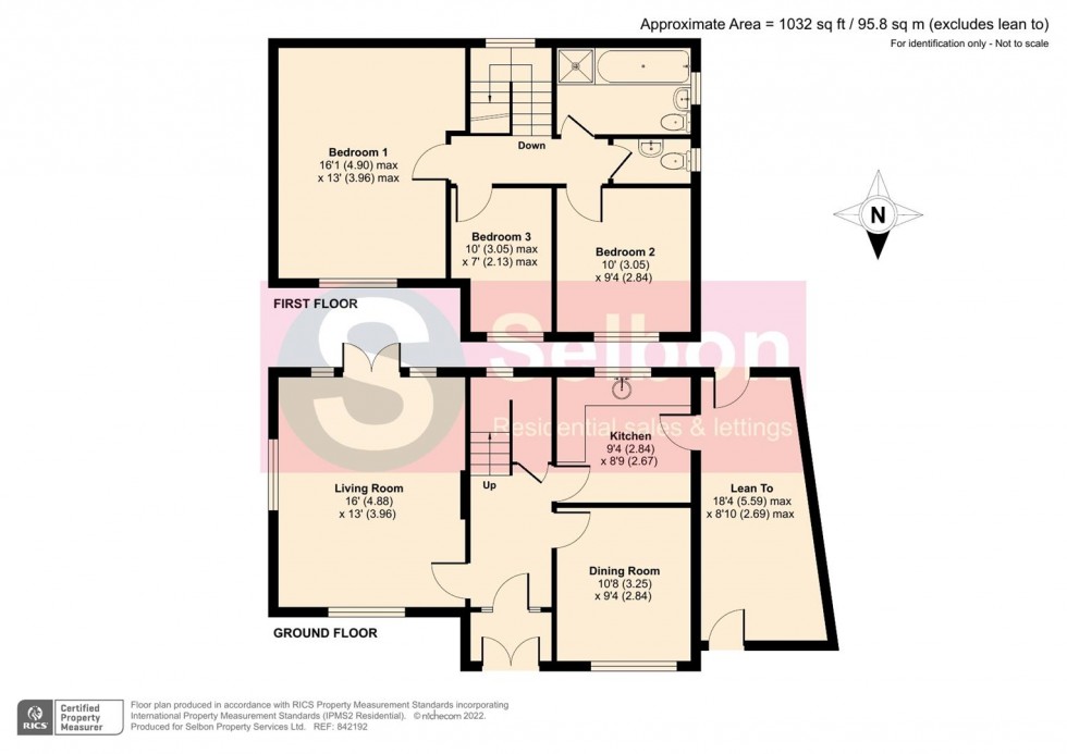 Floorplan for Fernhill Lane, Blackwater, Camberley