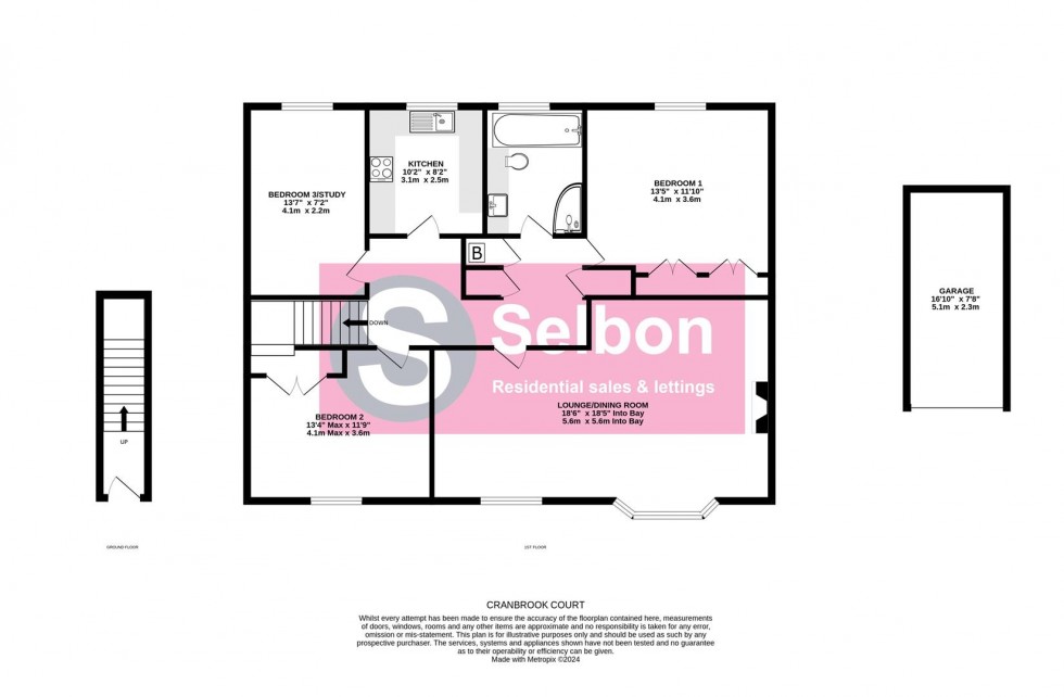 Floorplan for Cranbrook Court, Fleet
