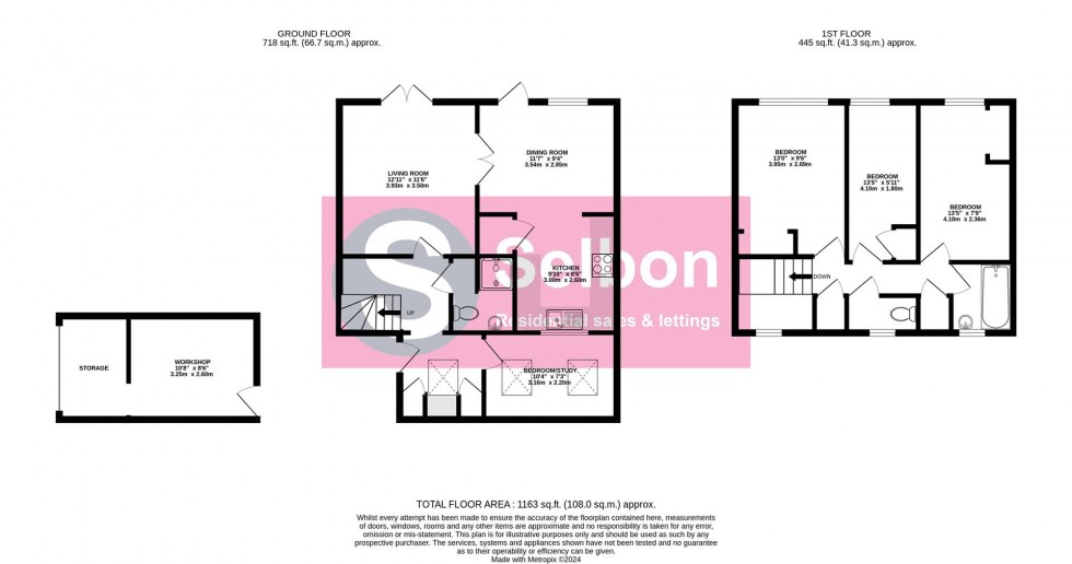Floorplan for Quetta Park, Church Crookham, Fleet