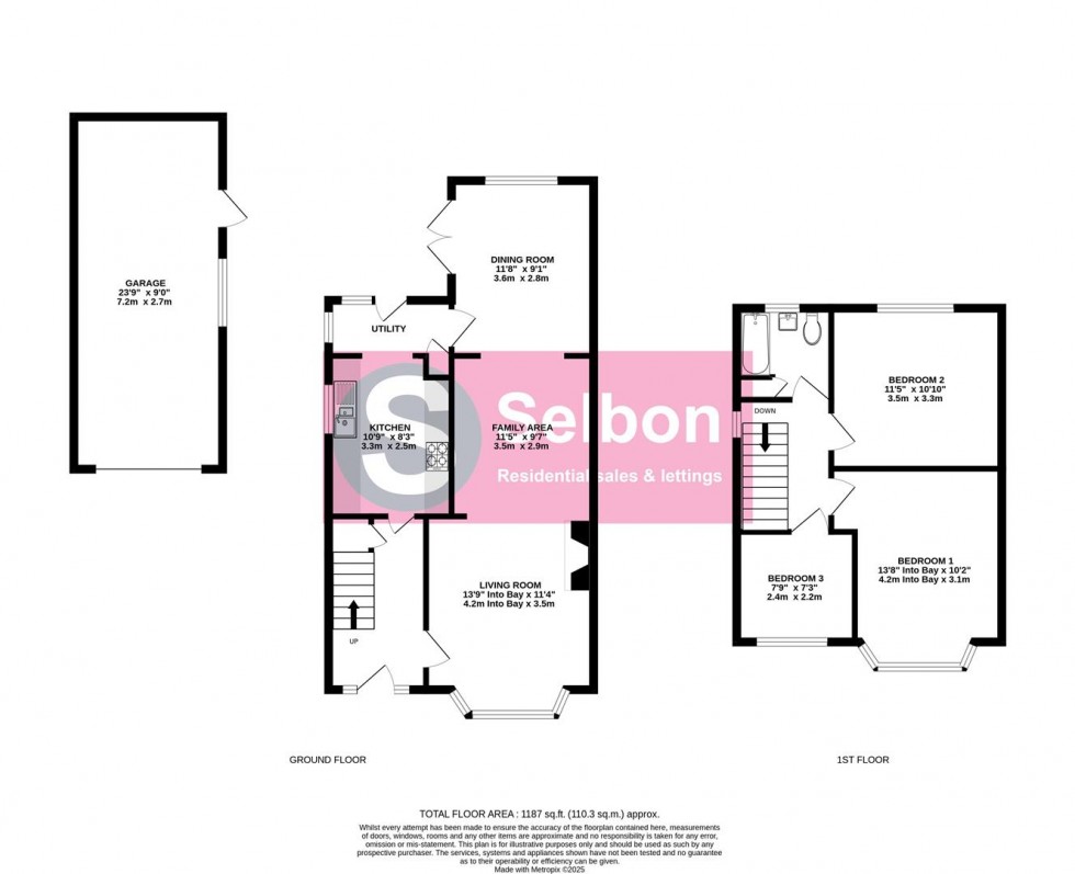 Floorplan for Ferndale Road, Church Crookham, Fleet