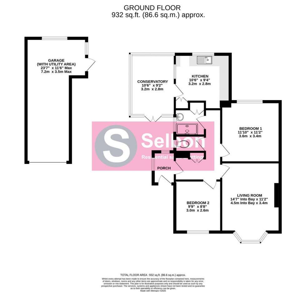 Floorplan for Richmond Close, Fleet