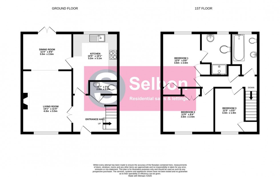 Floorplan for Tadley Close, Fleet
