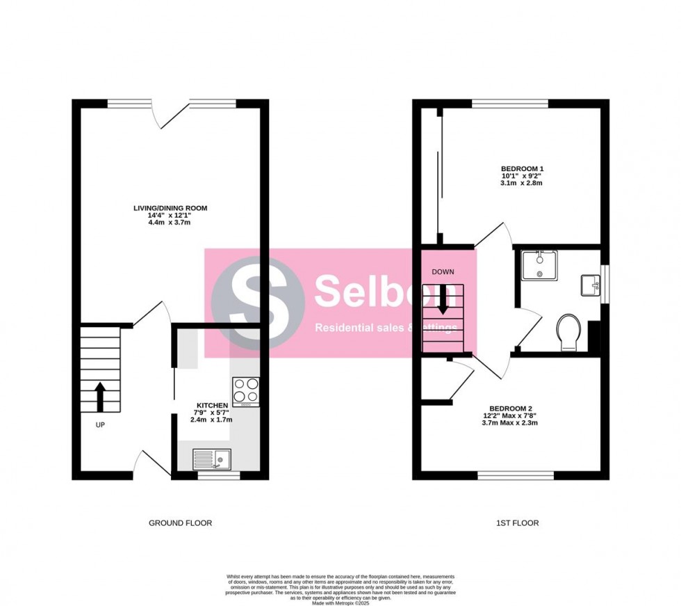 Floorplan for Nether Vell-Mead, Church Crookham, Fleet
