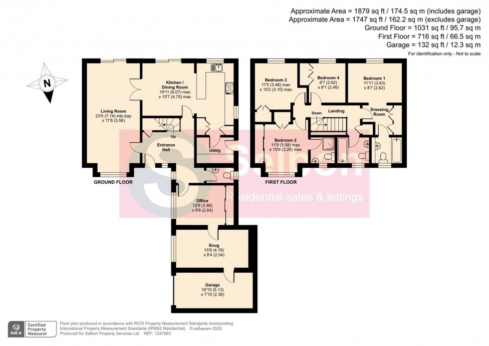 Floorplan for Wisley Gardens, Farnborough