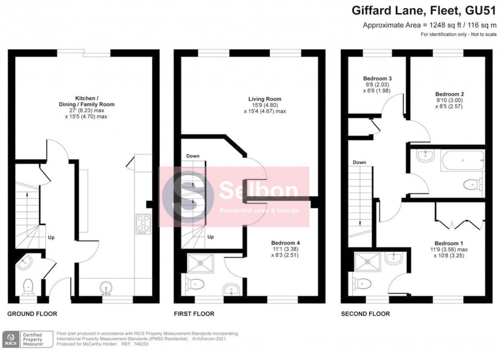 Floorplan for Giffard Lane, Fleet