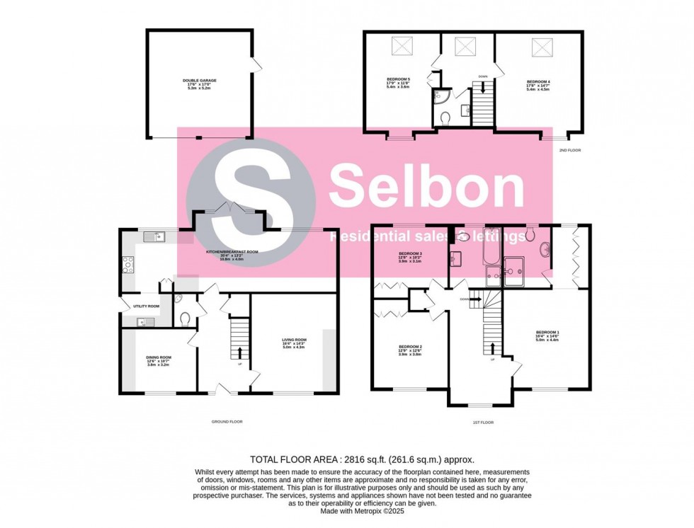 Floorplan for Spreadbury Drive, Fleet