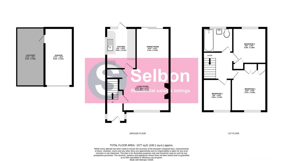 Floorplan for Portland Drive, Church Crookham, Fleet