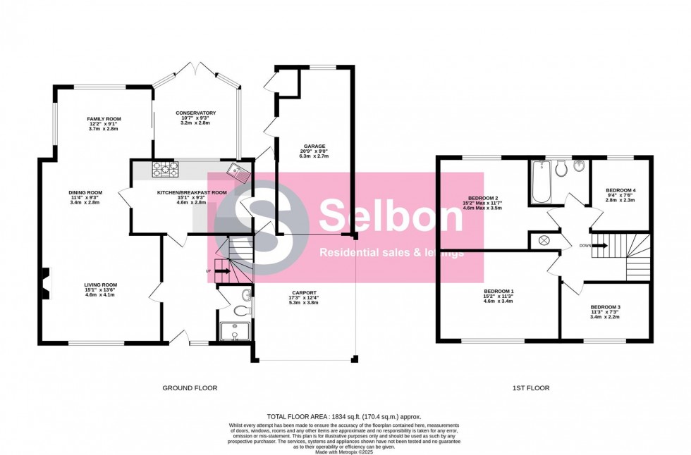 Floorplan for Dinorben Close, Fleet