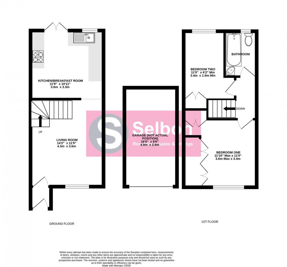 Floorplan for Gleneagles Drive, Farnborough