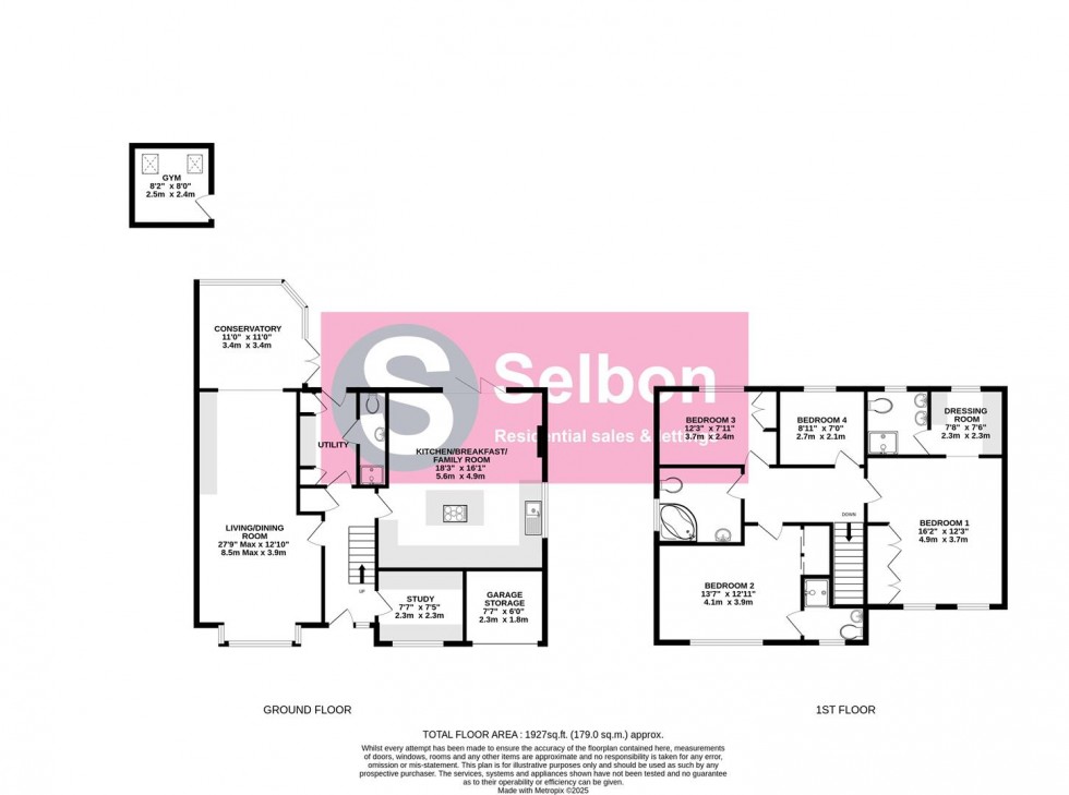 Floorplan for The Copse, Farnborough