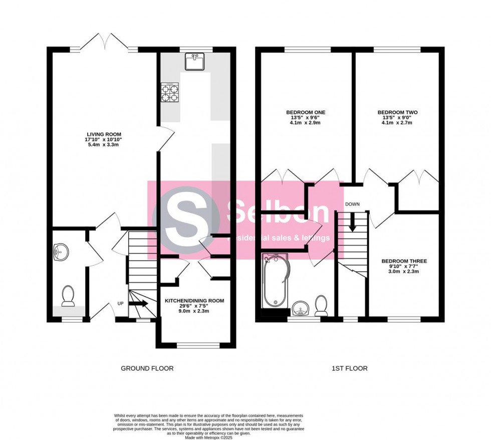 Floorplan for Denton Way, Frimley, Camberley