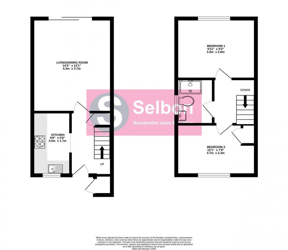 Floorplan for Nether Vell-Mead, Church Crookham, Fleet