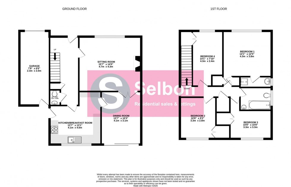 Floorplan for Laurel Close, North Warnborough, Hampshire
