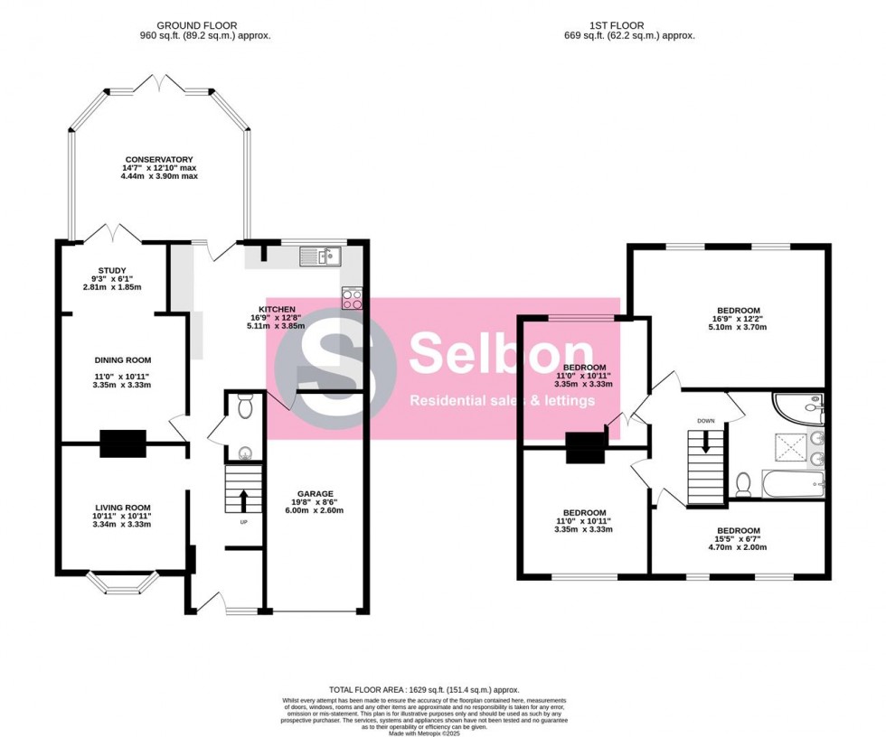 Floorplan for Queens Road, Fleet