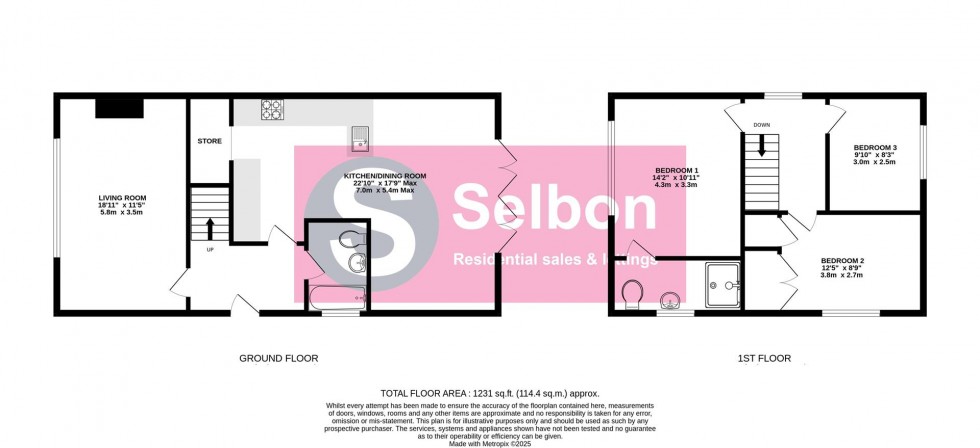 Floorplan for Fairmile, Church Crookham, Fleet