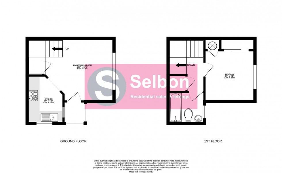 Floorplan for Barn Meadow Close, Church Crookham, Fleet