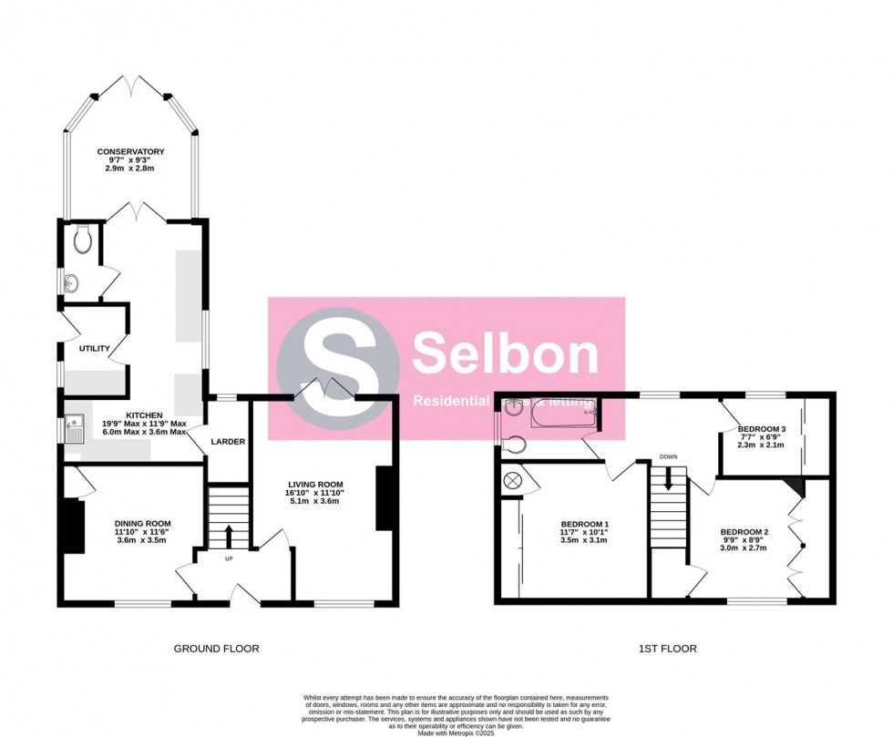 Floorplan for Hitches Lane, Crookham Village, Fleet