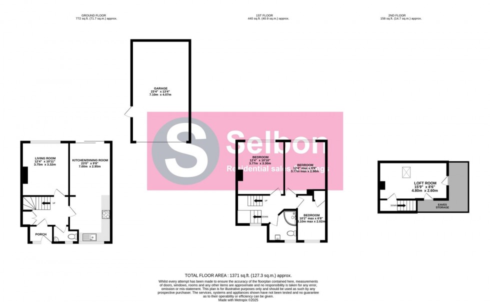 Floorplan for Award Road, Church Crookham