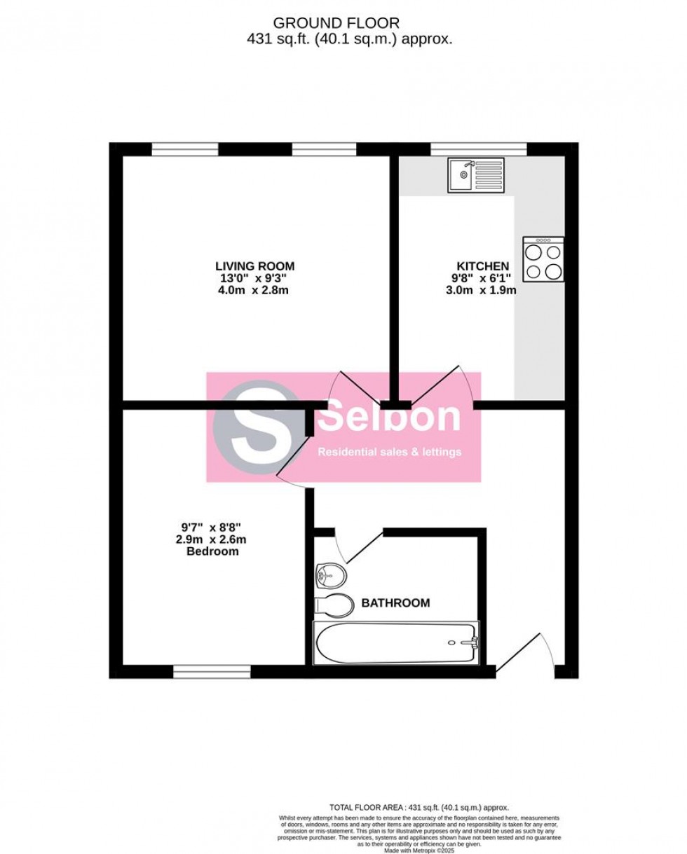 Floorplan for Albert Street, Fleet