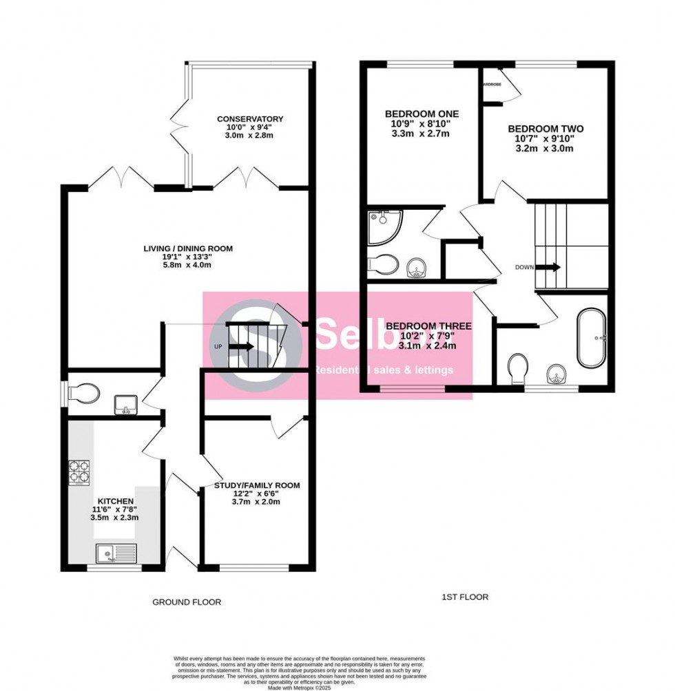 Floorplan for Chatsworth Road, Farnborough