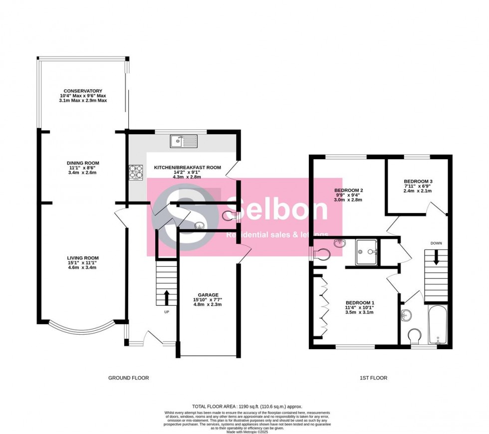 Floorplan for Albany Road, Fleet