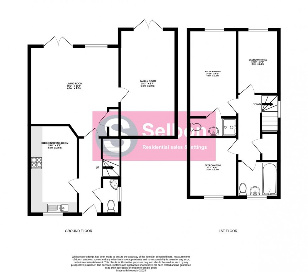 Floorplan for Thompson Way, Farnborough