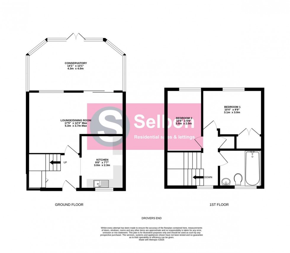 Floorplan for Drovers End, Fleet