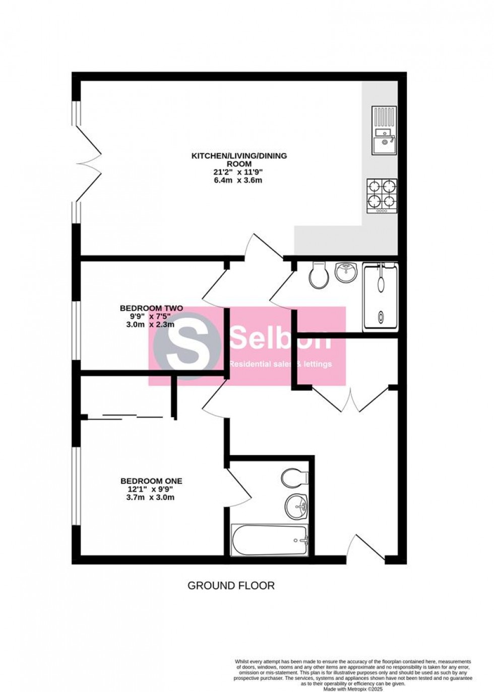 Floorplan for Pyestock Way, Fleet