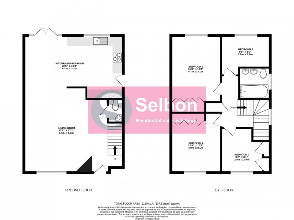 Floorplan for Folly Close, Fleet