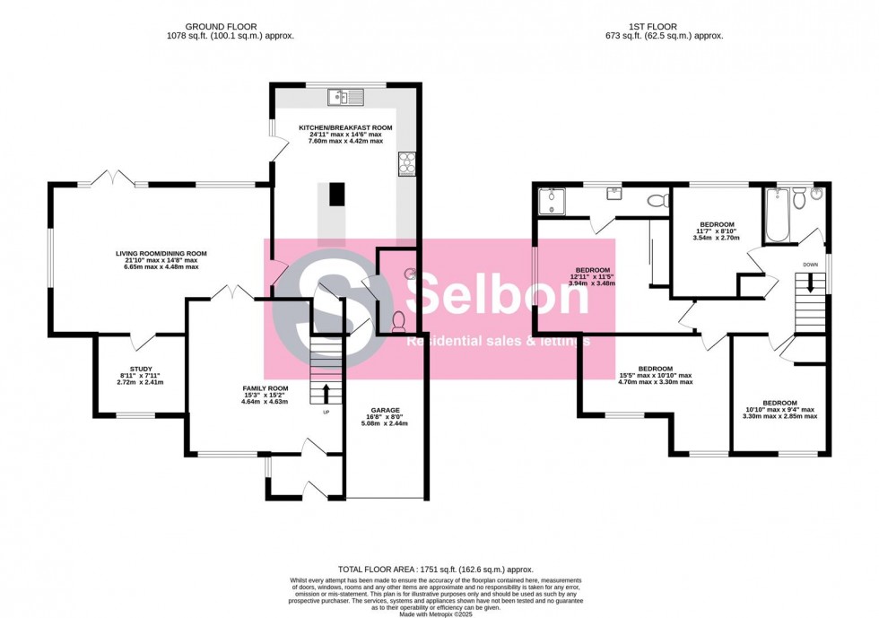 Floorplan for Vivian Close, Church Crookham, Fleet