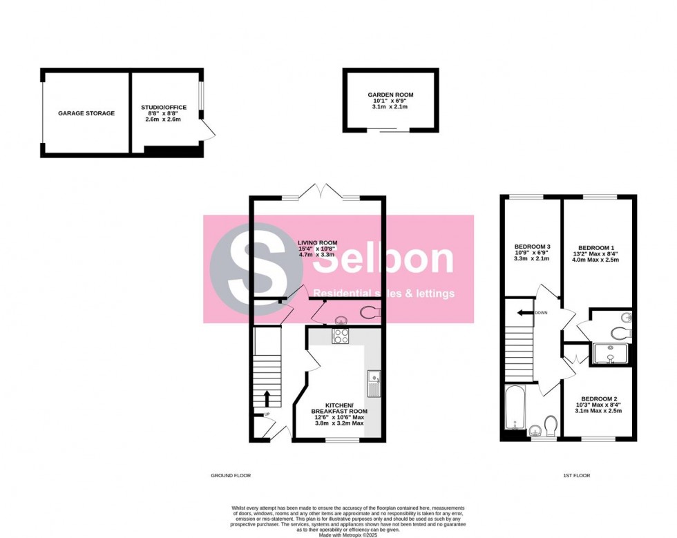 Floorplan for Allamand Close, Church Crookham, Fleet