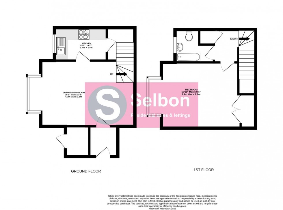 Floorplan for Lyndsey Close, Farnborough