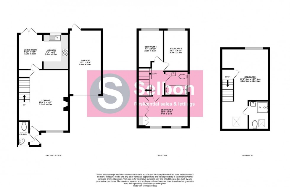 Floorplan for Azalea Gardens, Church Crookham, Fleet