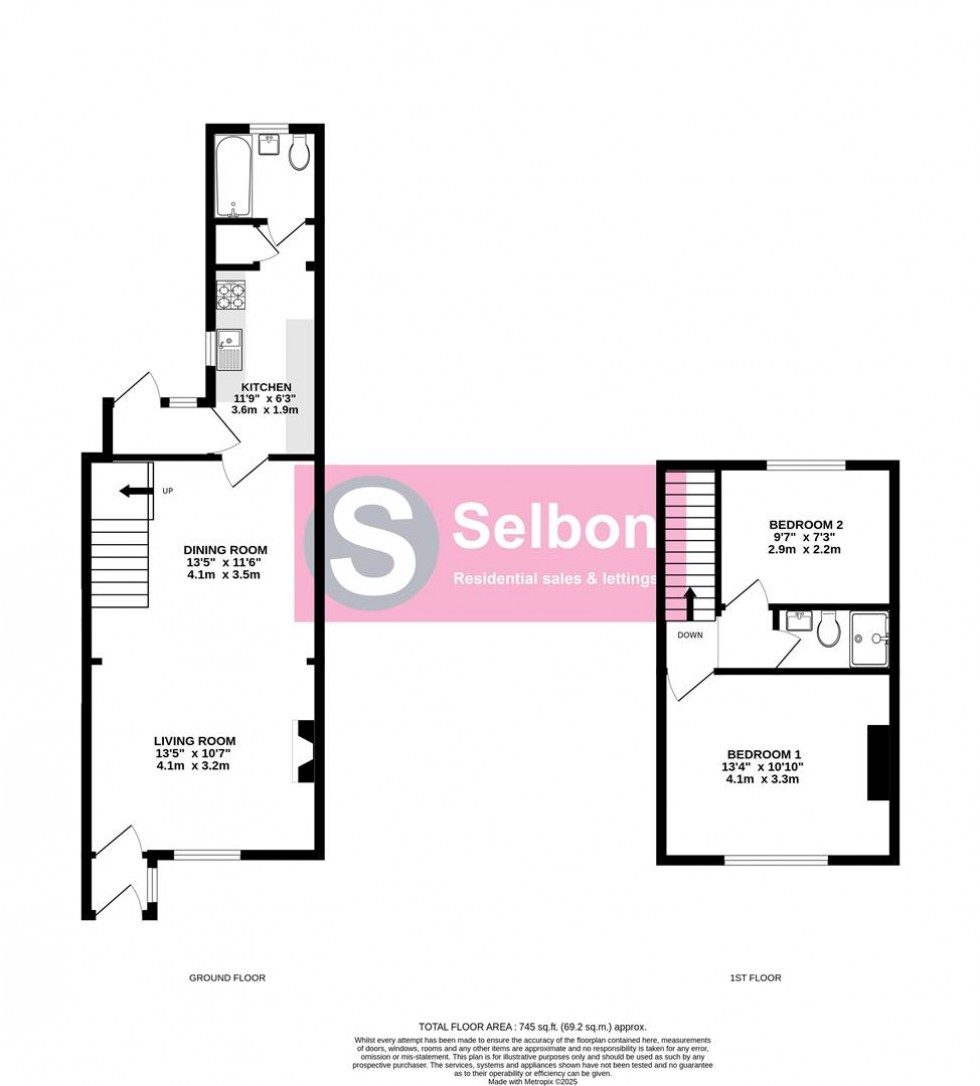 Floorplan for Aldershot Road, Church Crookham, Fleet