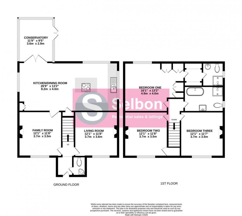 Floorplan for Southwood Road, Farnborough