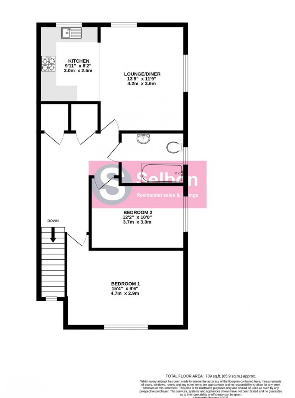 Floorplan for Tudgey Gardens, Crookham Village, Fleet