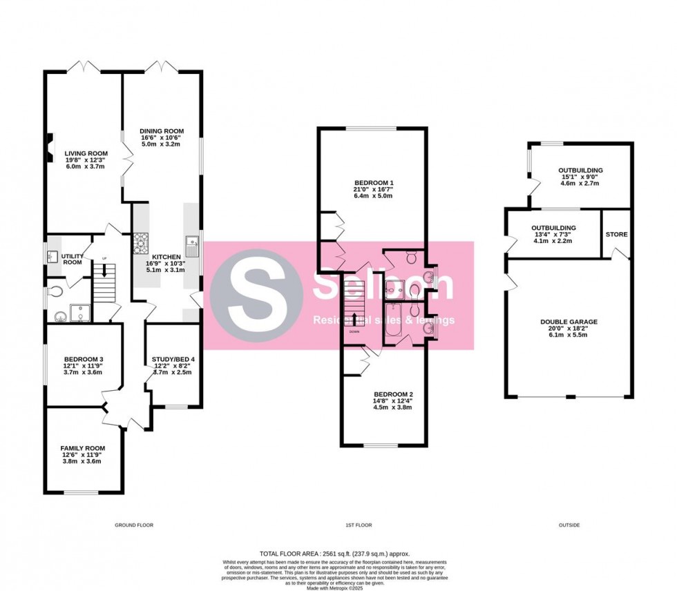 Floorplan for Florence Road, Fleet