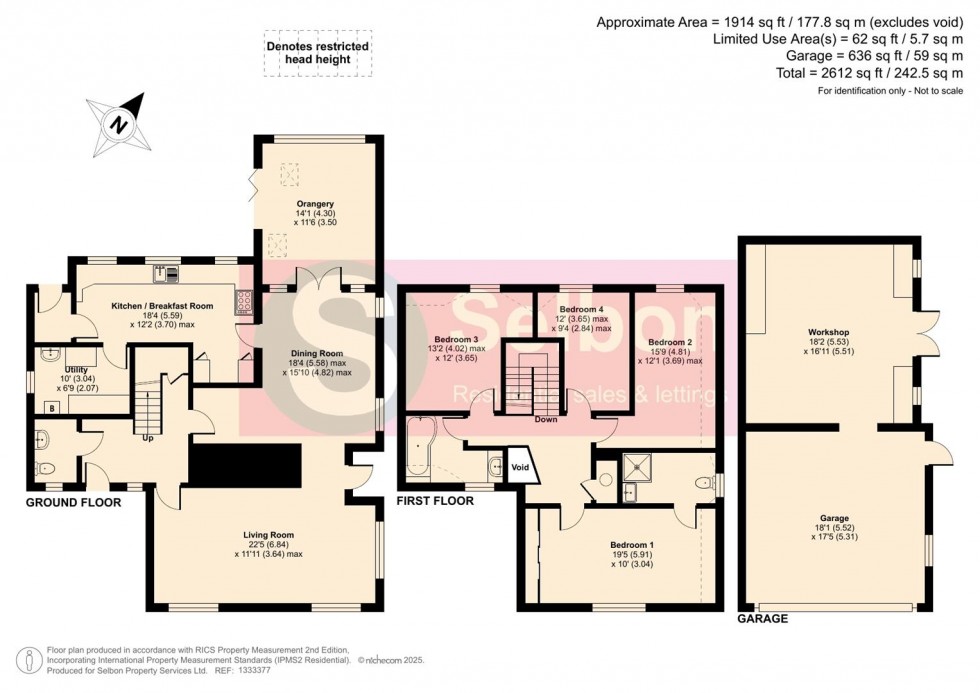 Floorplan for Church Lane, Ewshot, Farnham