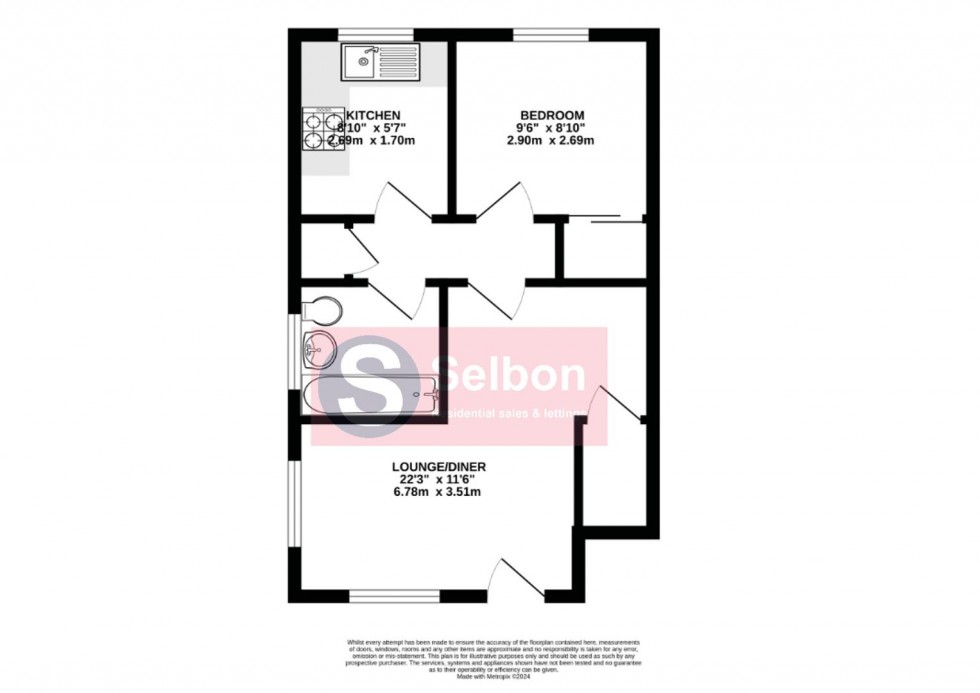 Floorplan for Wooland Court, Church Crookham