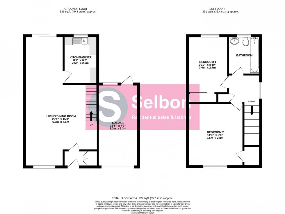 Floorplan for Hereford Close, Odiham, Hook
