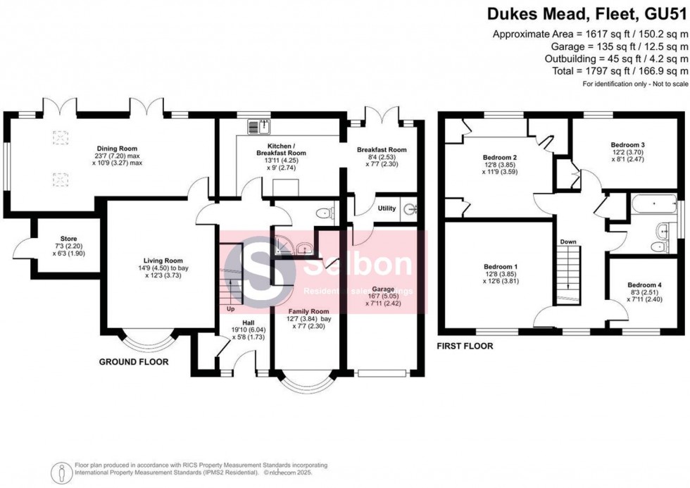Floorplan for Dukes Mead, Fleet