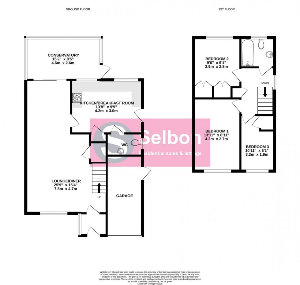 Floorplan for Ryelaw Road, Church Crookham, Fleet