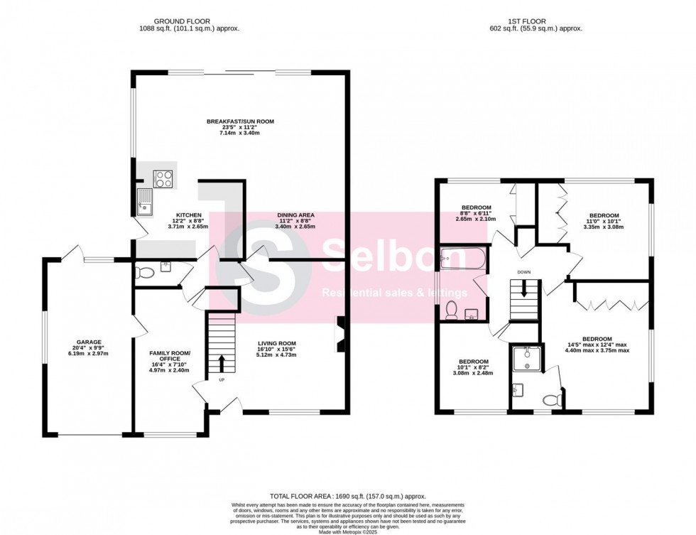 Floorplan for Larchfield Road, Fleet
