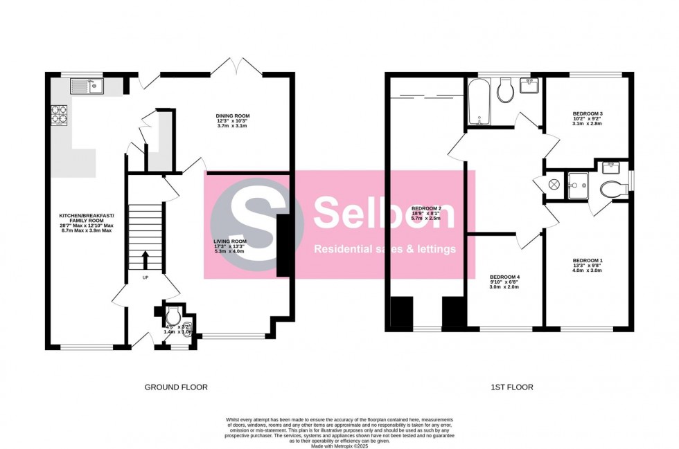 Floorplan for Twisell Thorne, Church Crookham, Fleet