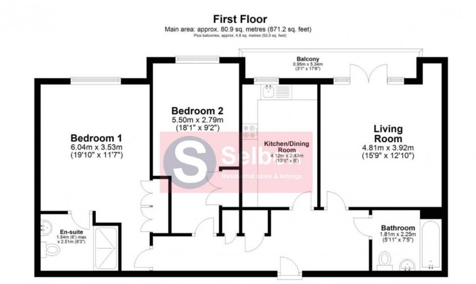 Floorplan for Ramsdell Road, Fleet