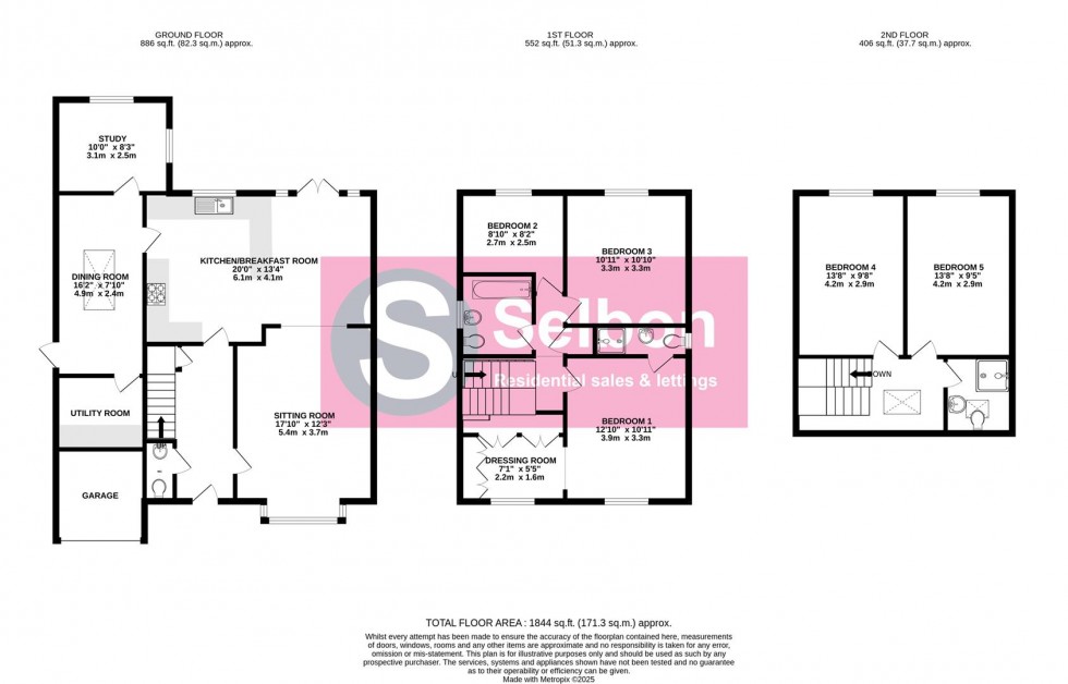 Floorplan for Polkerris Way, Church Crookham