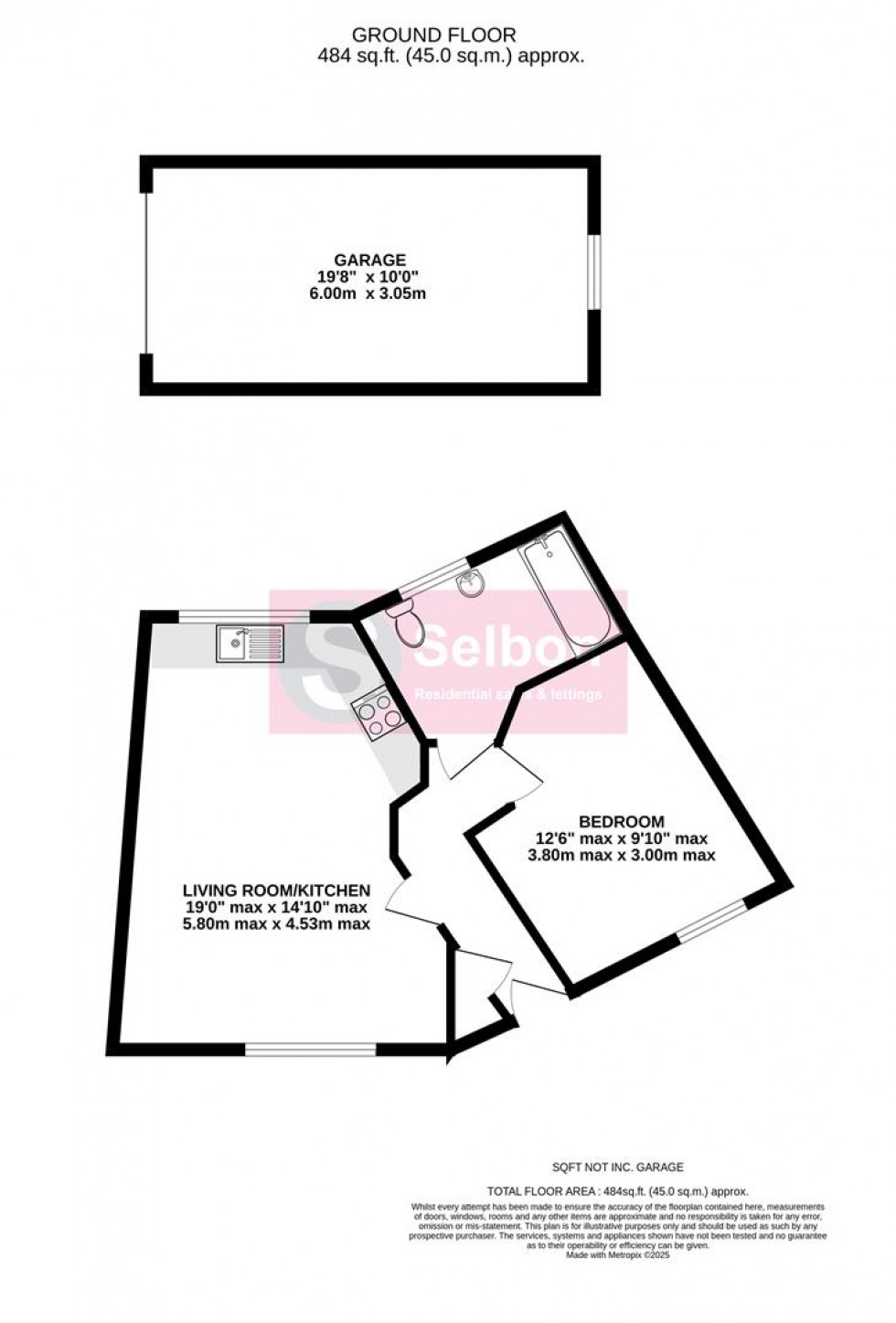 Floorplan for Jubilee Drive, Church Crookham, Fleet