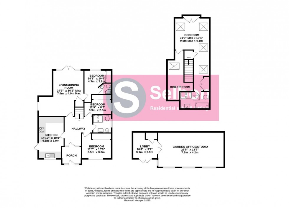 Floorplan for Grove Road, Church Crookham, Fleet