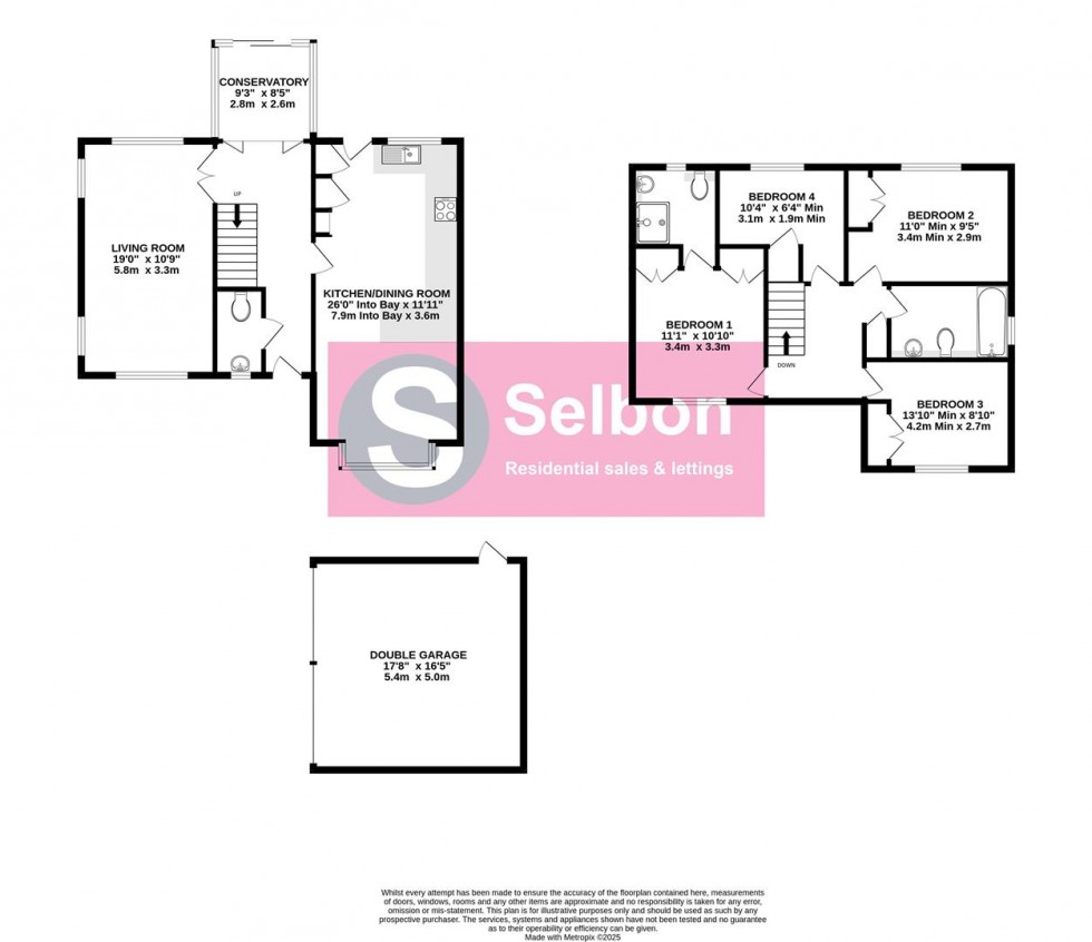 Floorplan for Camus Close, Church Crookham, Fleet
