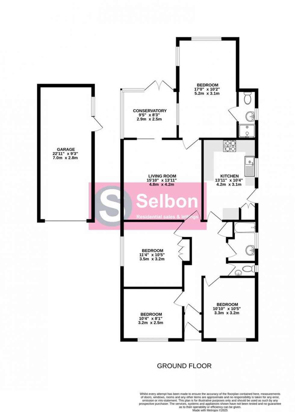 Floorplan for Rectory Road, Farnborough